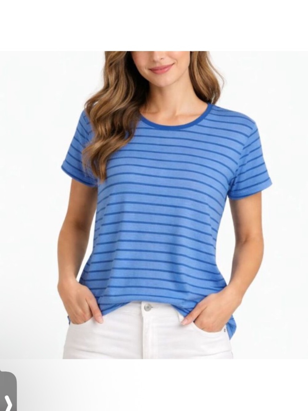 VINEYARD VINES Blue Striped Short-Sleeve Tee! S